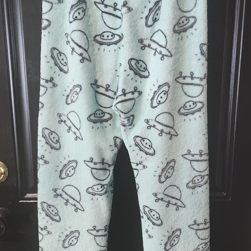 Kids UFO Print Fleece Pants